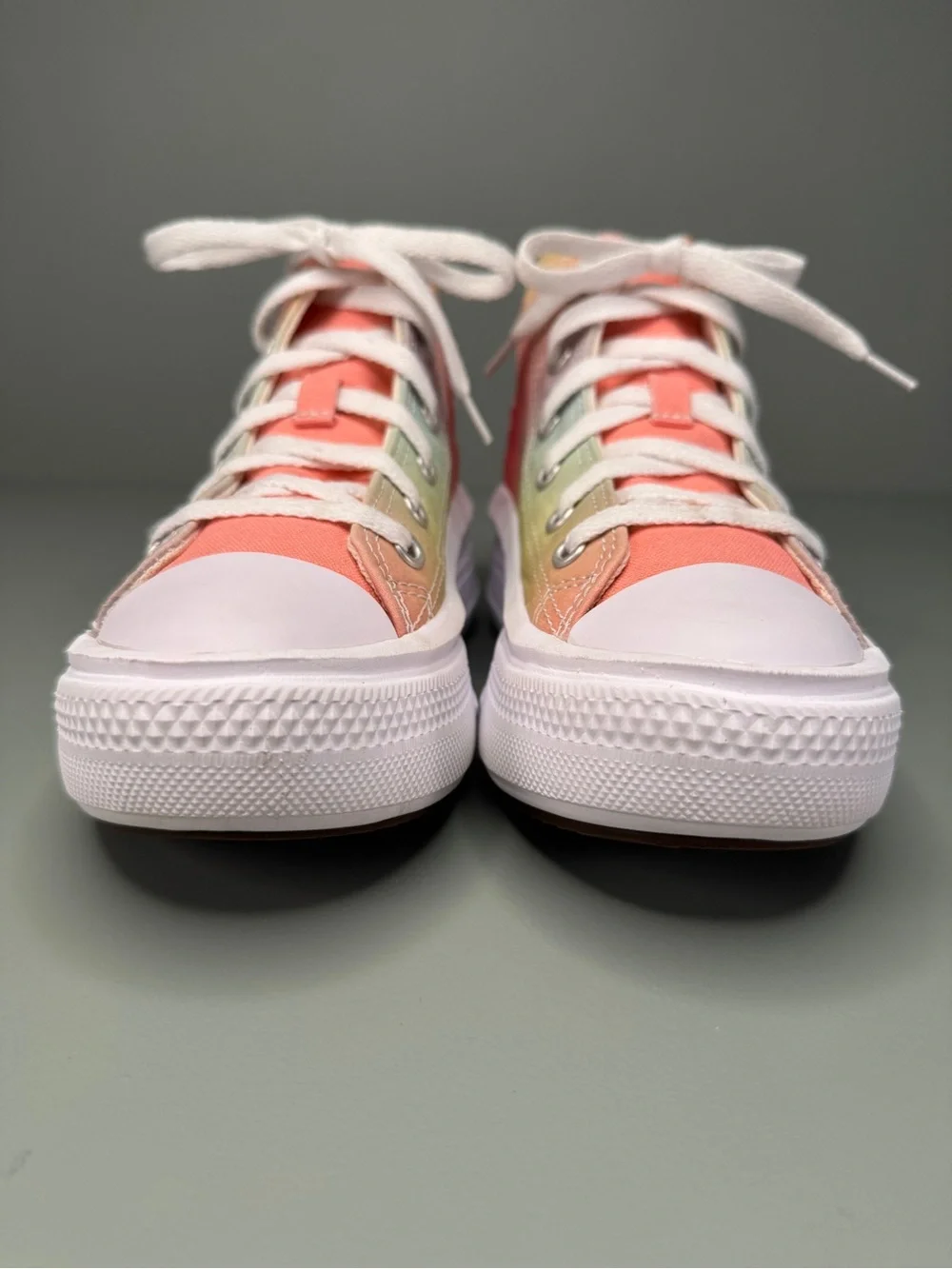 Converse Chuck Taylor All Star Move High Top Tie Dye Youth Size 1 Pink Platform